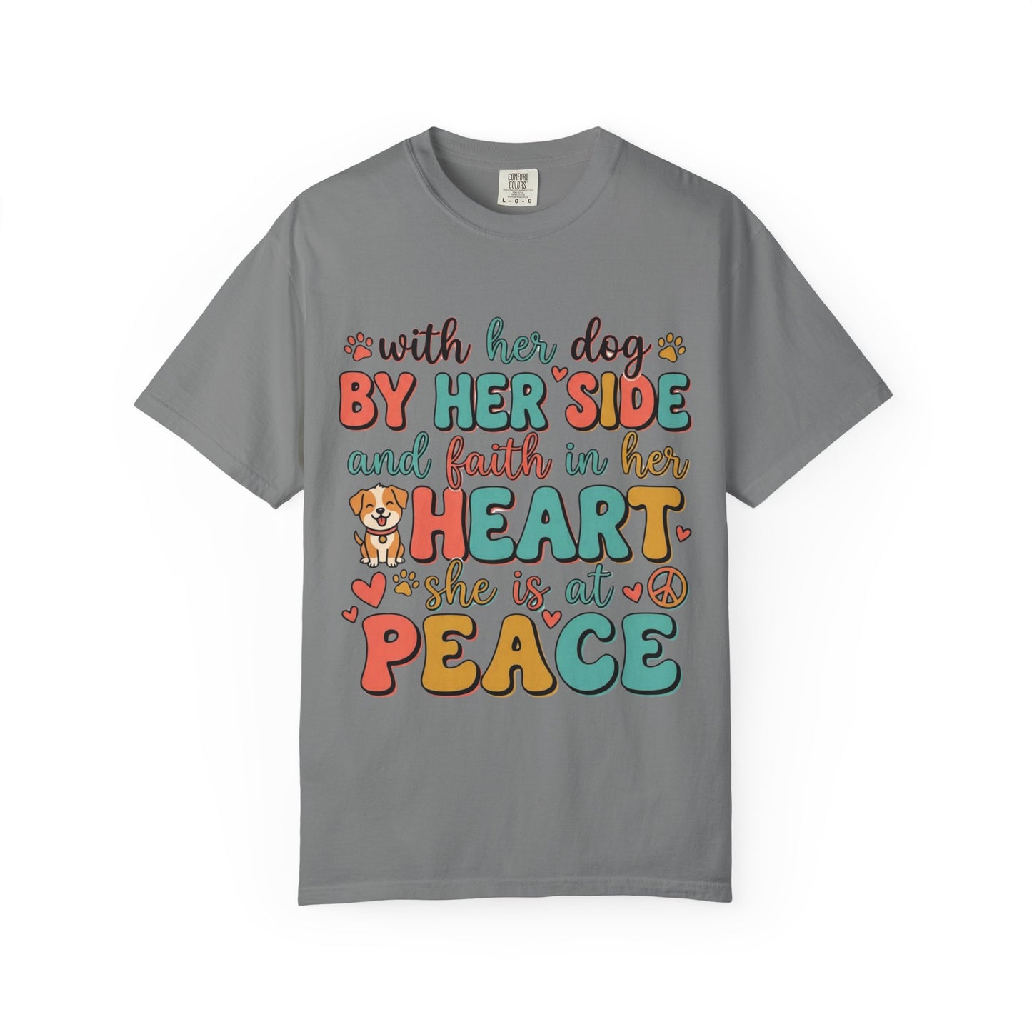 With Her Dog By Her Side T-Shirt