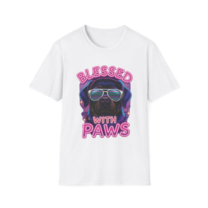 Blessed With Paws Neon T-Shirt