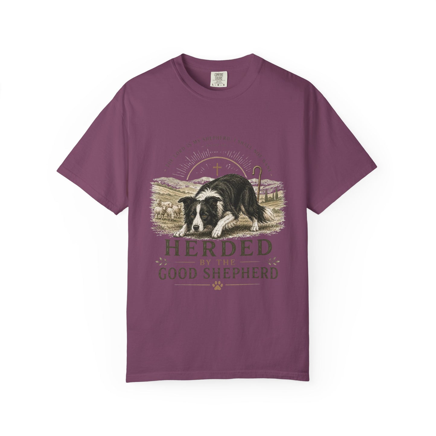 Border Collie — Herded by the Good Shepherd T-Shirt