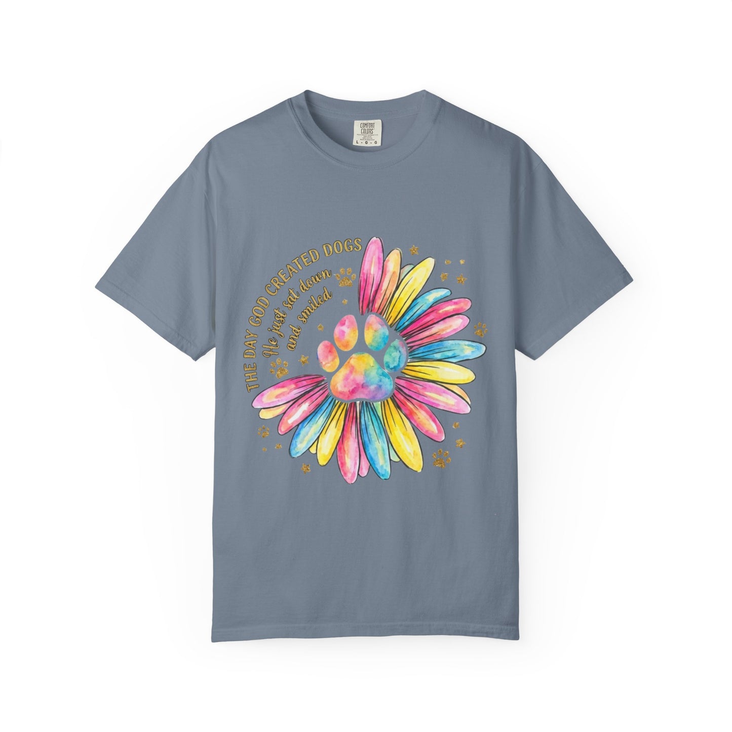 The Day God Created Dogs Watercolor T-Shirt