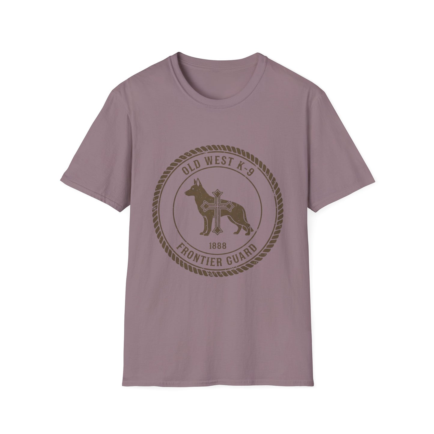 Western German Shepherd Cross – Rustic Vintage Dog T-Shirt