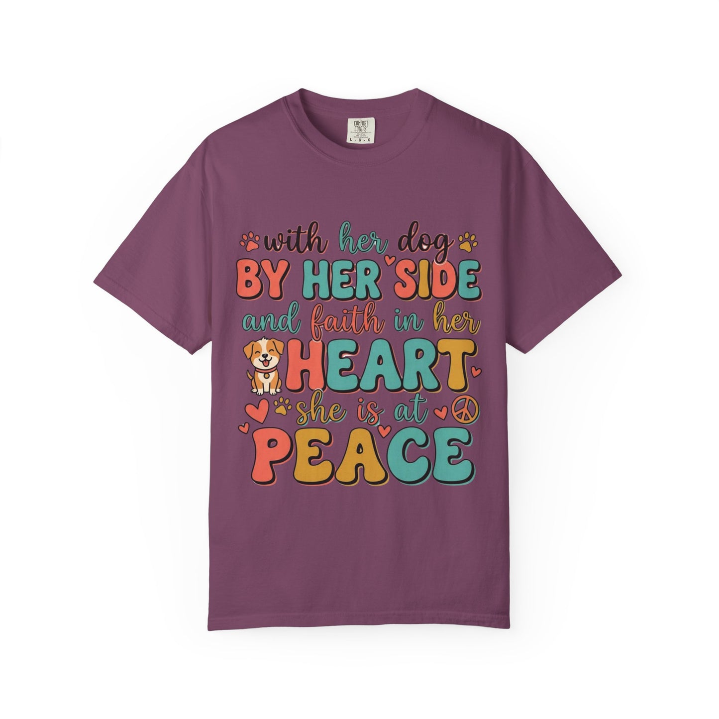 With Her Dog By Her Side T-Shirt