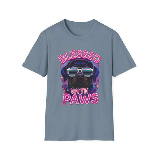 Blessed With Paws Neon T-Shirt