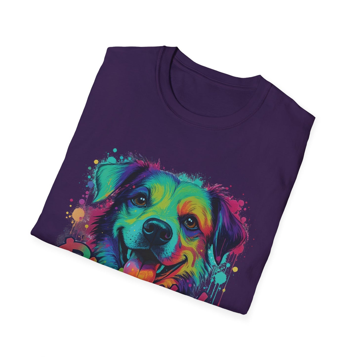 Paw-sitively Blessed Paint Dog T-Shirt