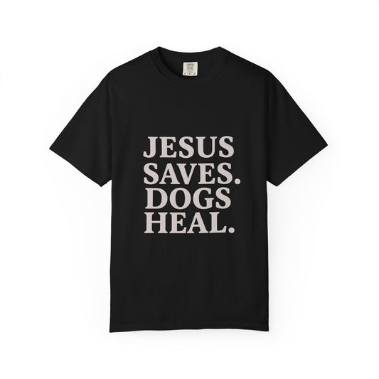 Jesus Saves Dogs Heal T-Shirt