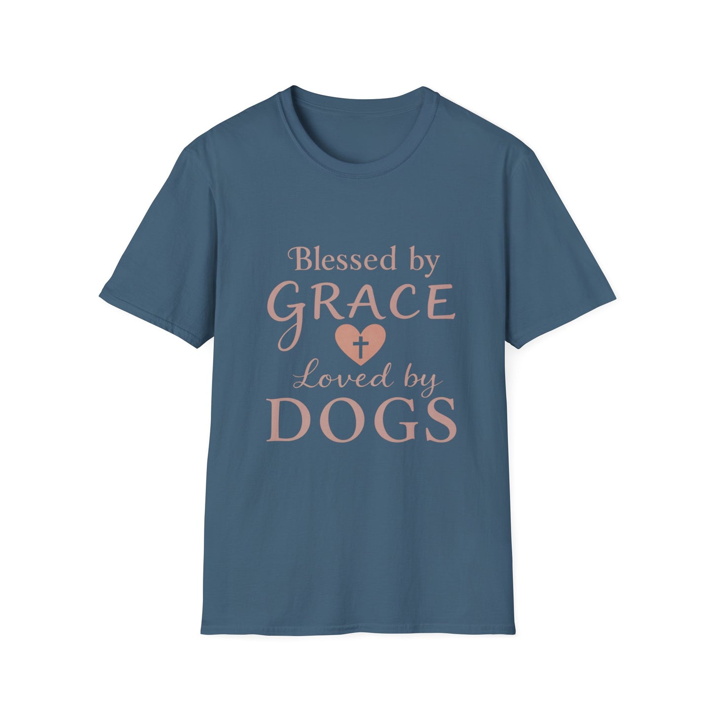Blessed By Grace Loved By Dogs T-Shirt