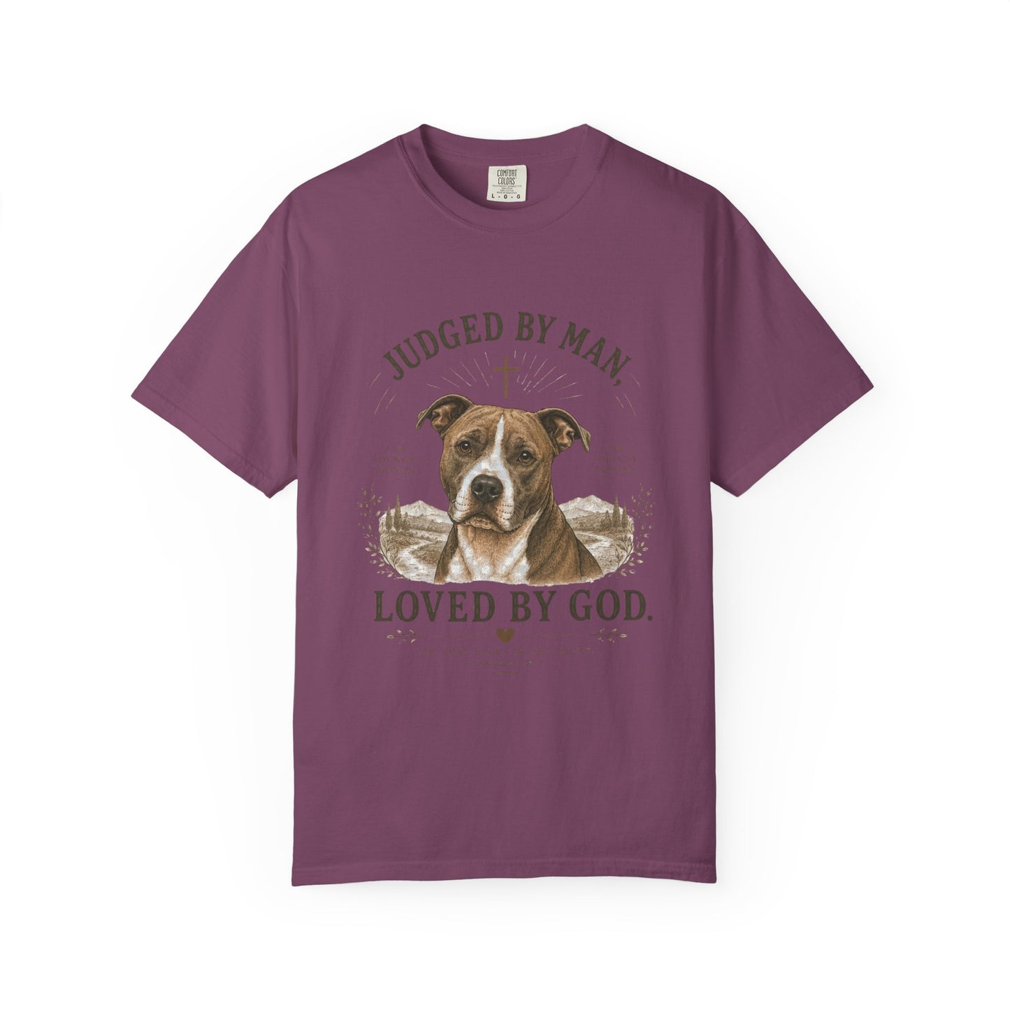 Pit Bull — Judged by Man, Loved by God T-Shirt