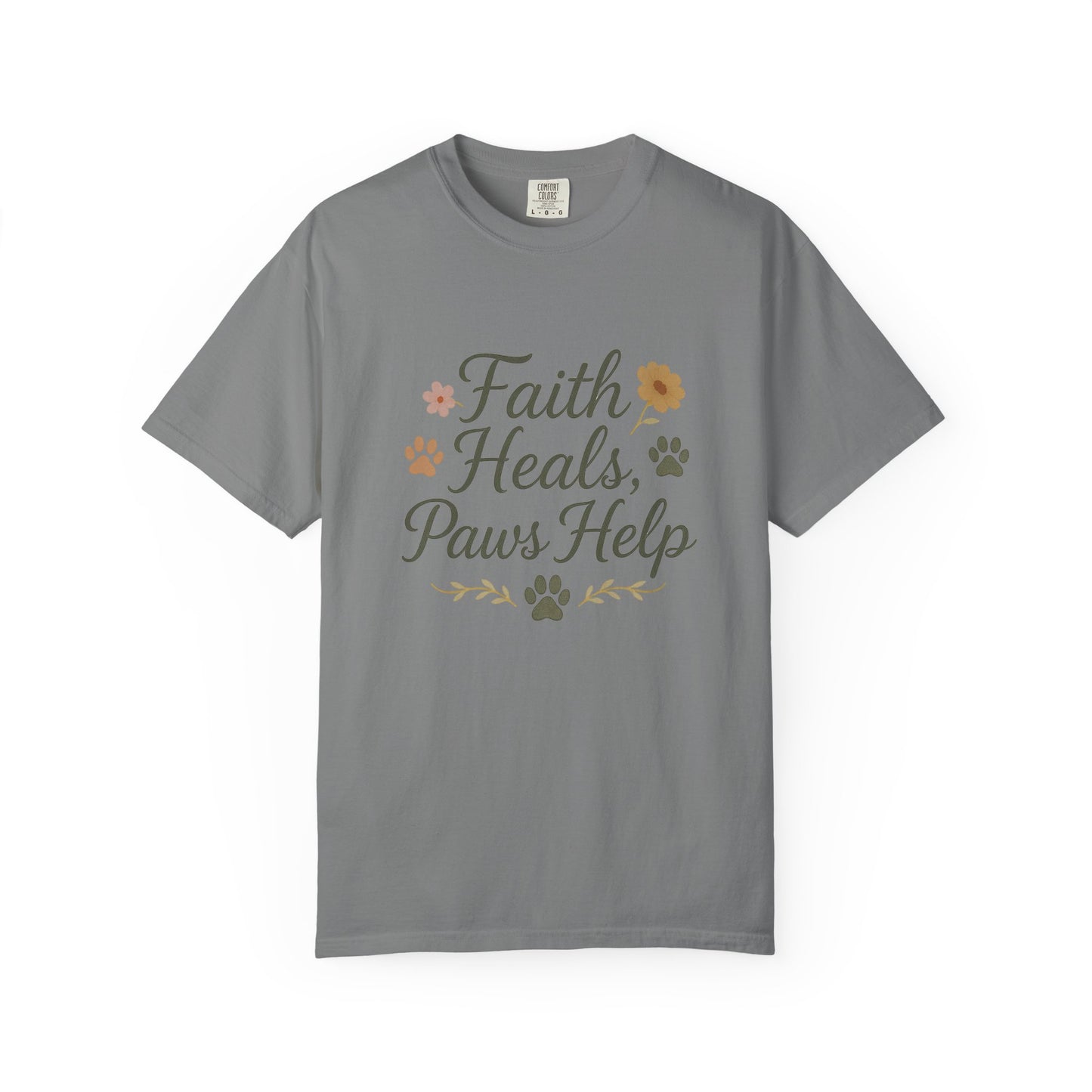 Faith Heals Paws Help T-Shirt