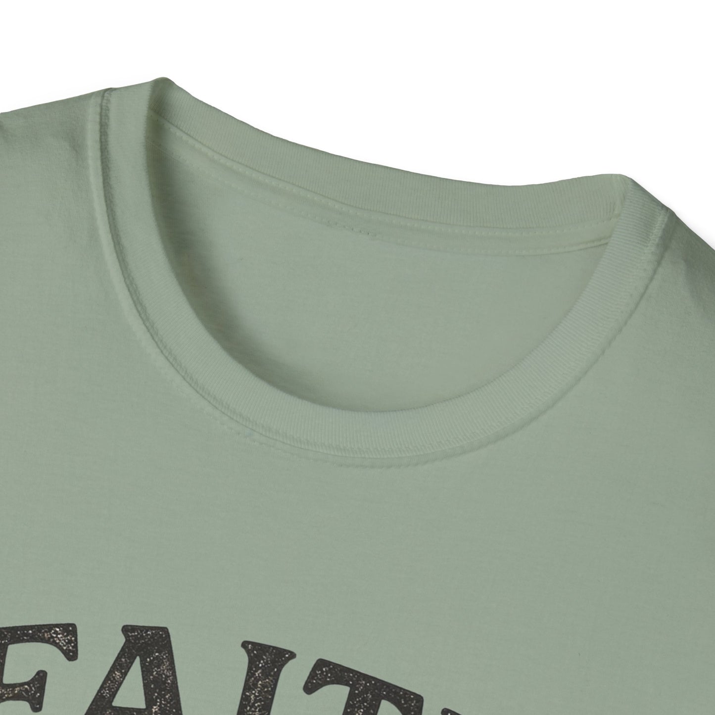 Faith Leaves Prints Retro Paw T-Shirt