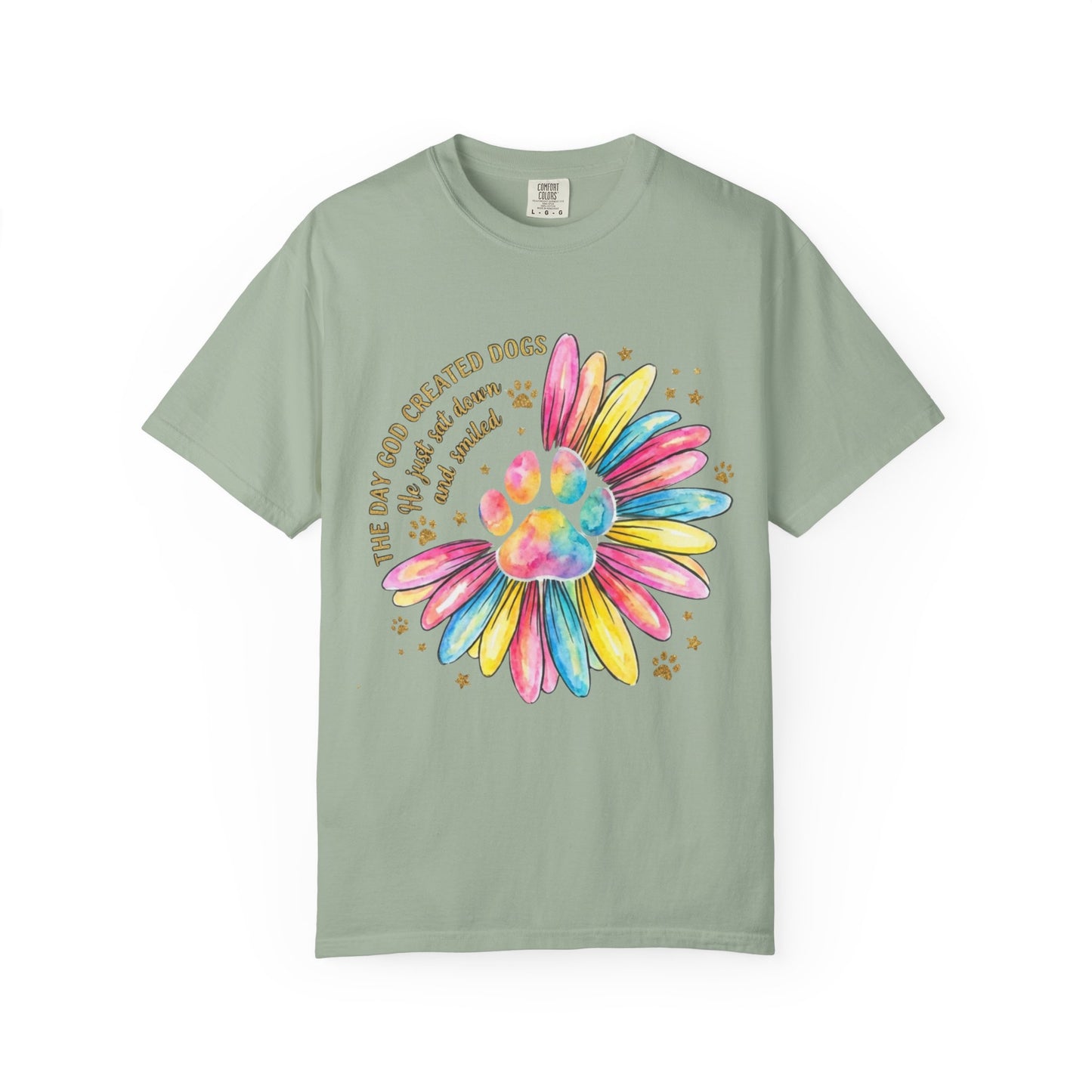The Day God Created Dogs Watercolor T-Shirt