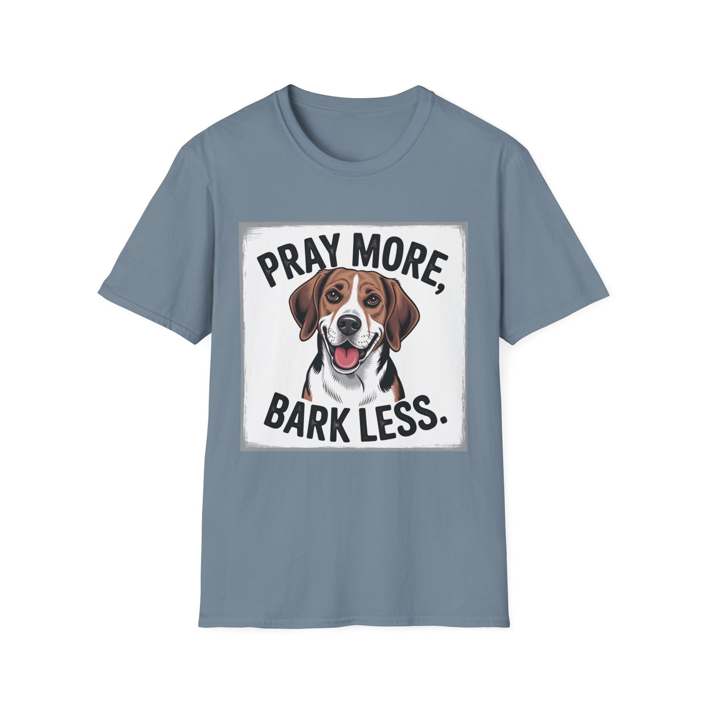 Beagle Pray More Bark Less – Hand-Drawn Vintage T-Shirt