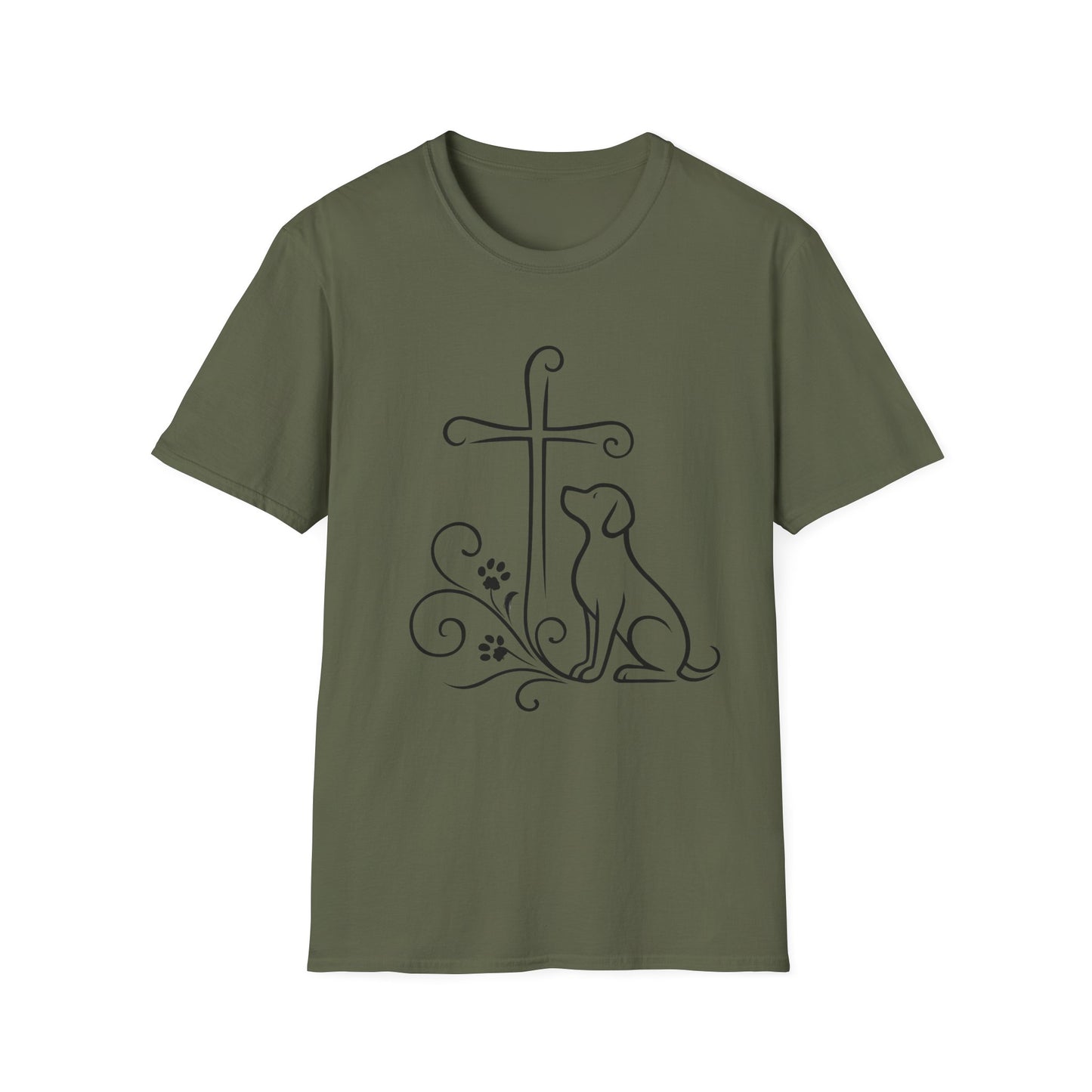 Faithful Dog Silhouette T-Shirt