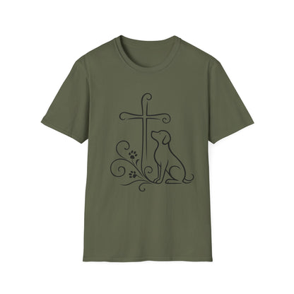 Faithful Dog Silhouette T-Shirt