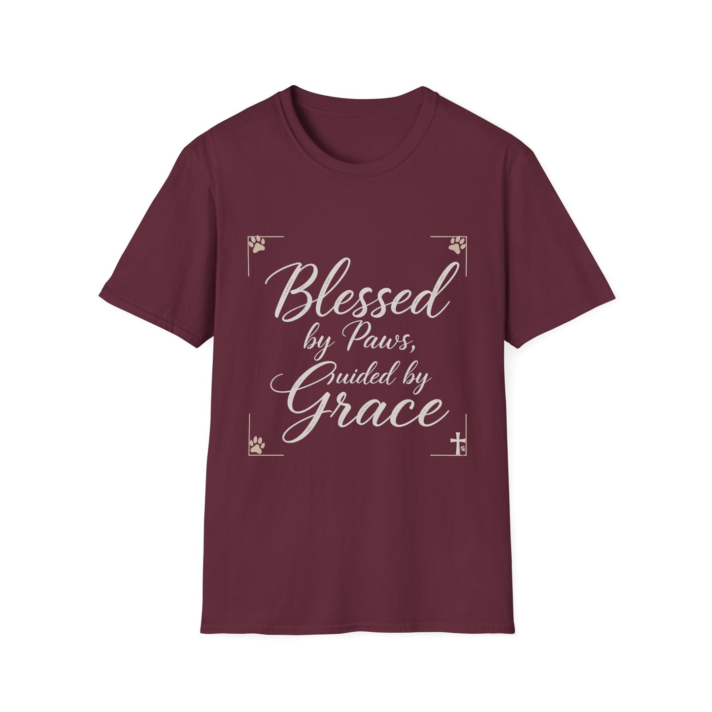 Blessed By Paws Guided By Grace T-Shirt