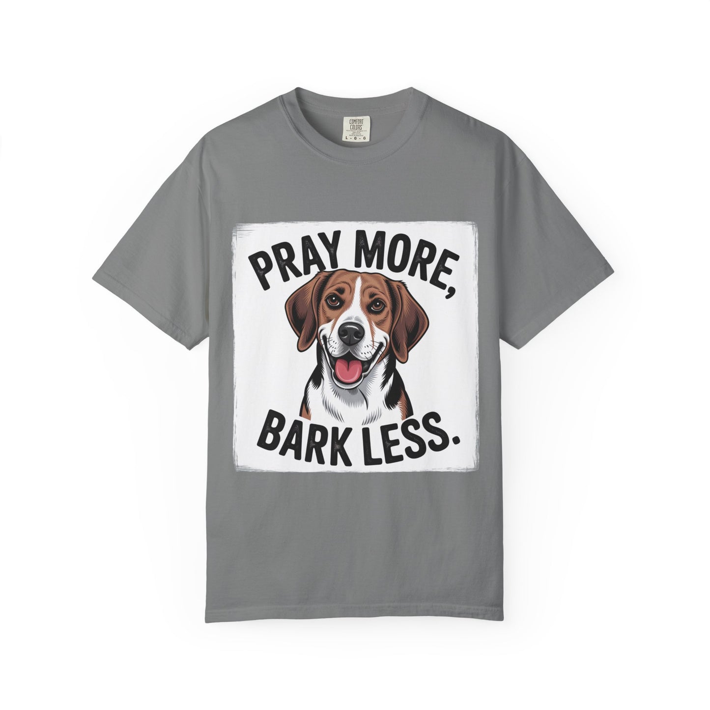 Beagle Pray More Bark Less – Hand-Drawn Vintage T-Shirt