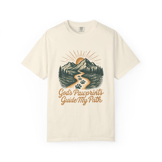 God's Pawprints Guide My Path T-Shirt