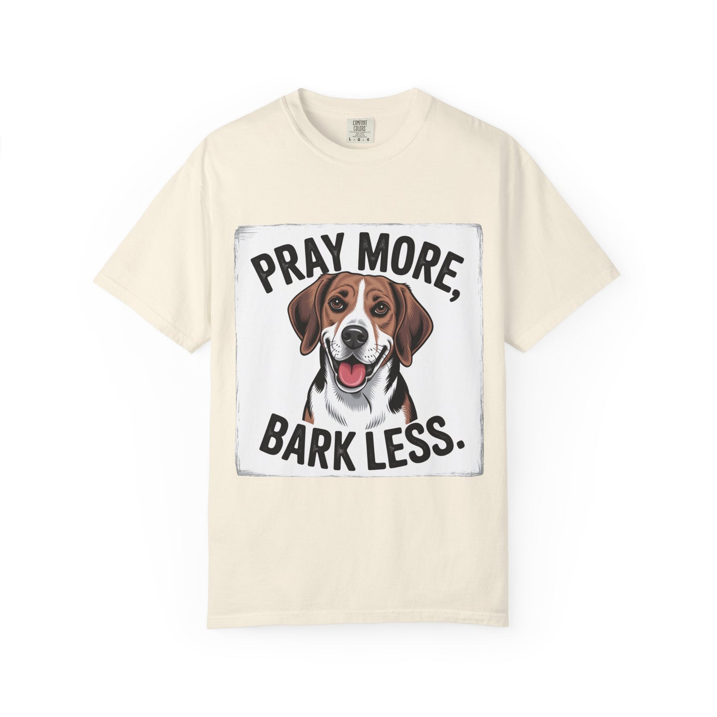 Beagle Pray More Bark Less – Hand-Drawn Vintage T-Shirt