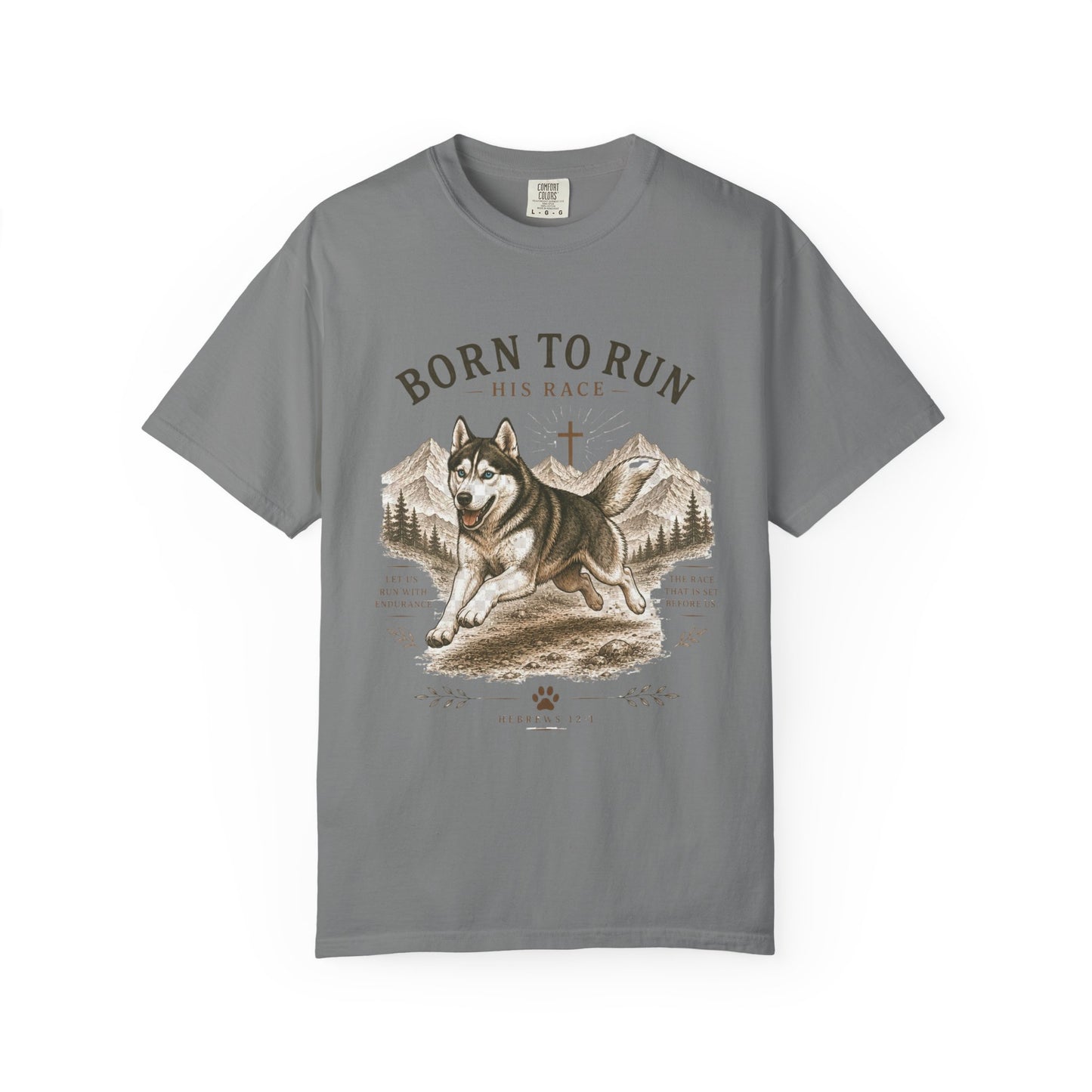 Husky — Born to Run His Race T-Shirt