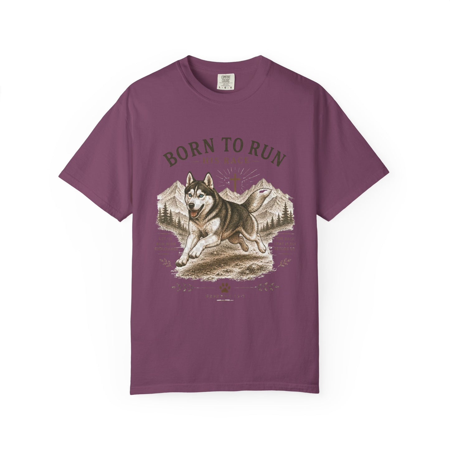 Husky — Born to Run His Race T-Shirt