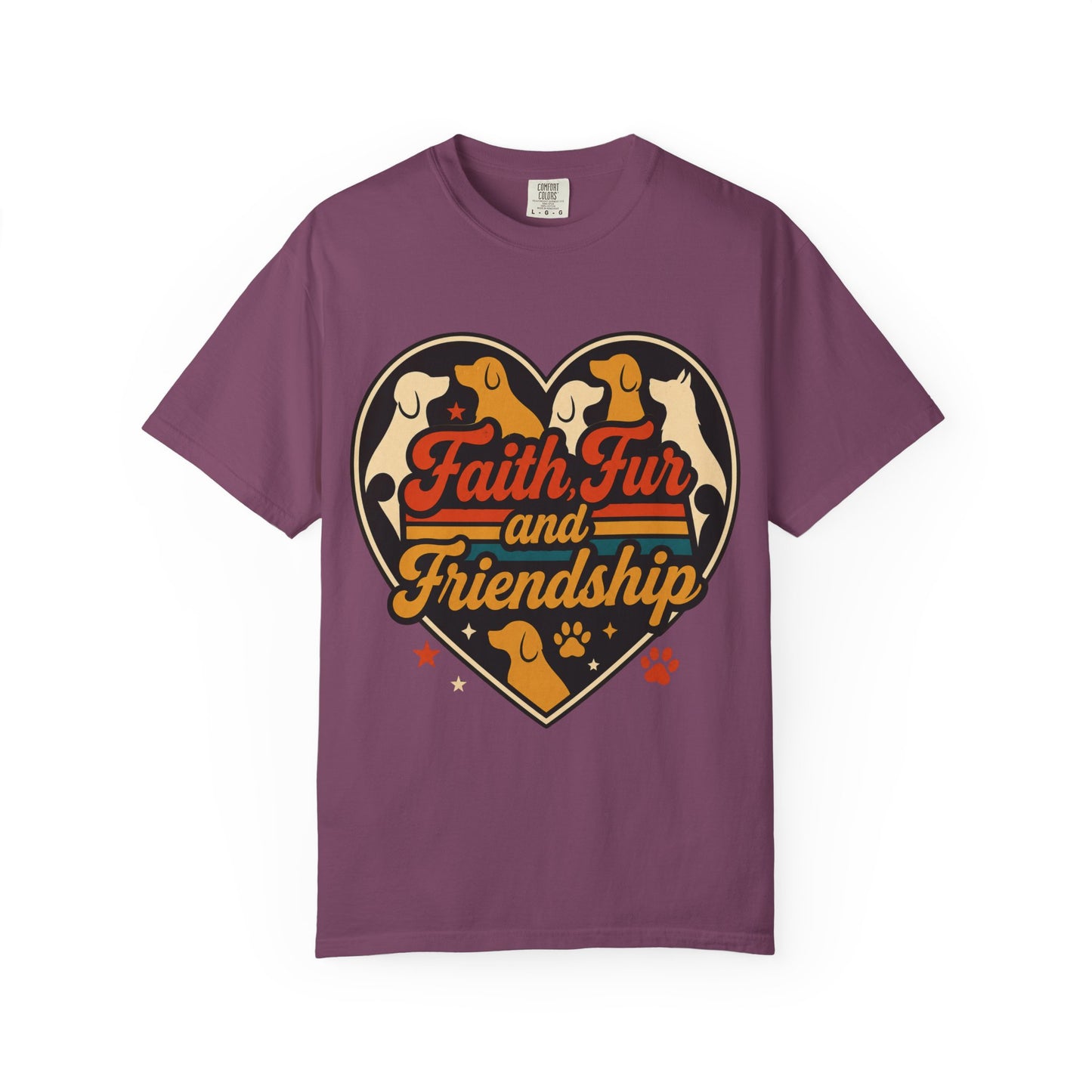 Faith Fur and Friendship Retro T-Shirt