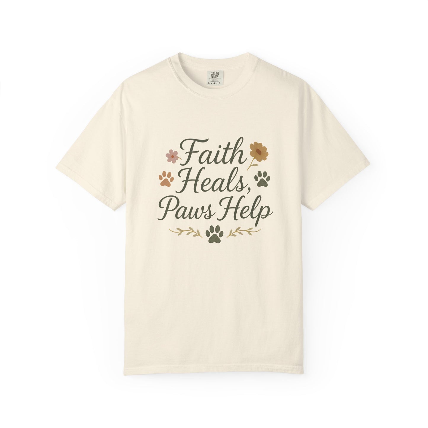 Faith Heals Paws Help T-Shirt