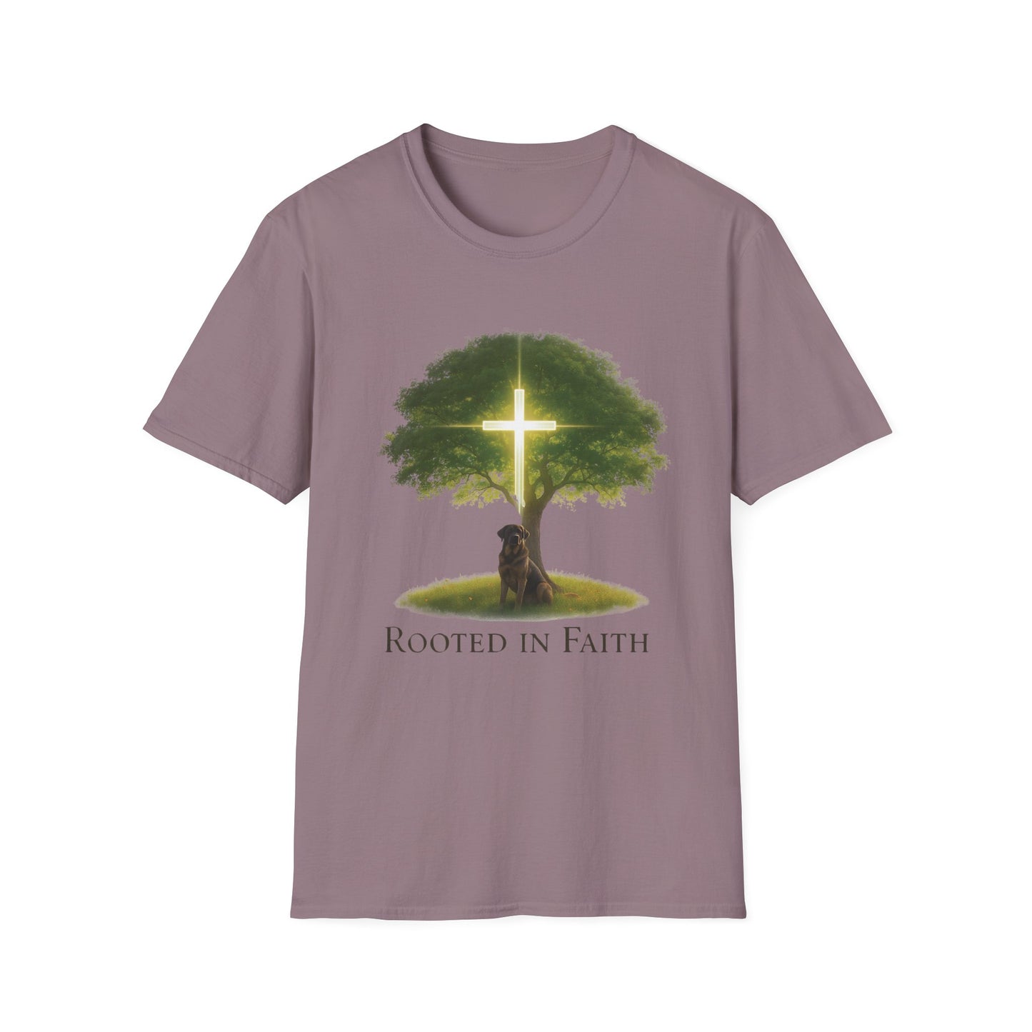 Rooted in Faith Tree Pup T-Shirt