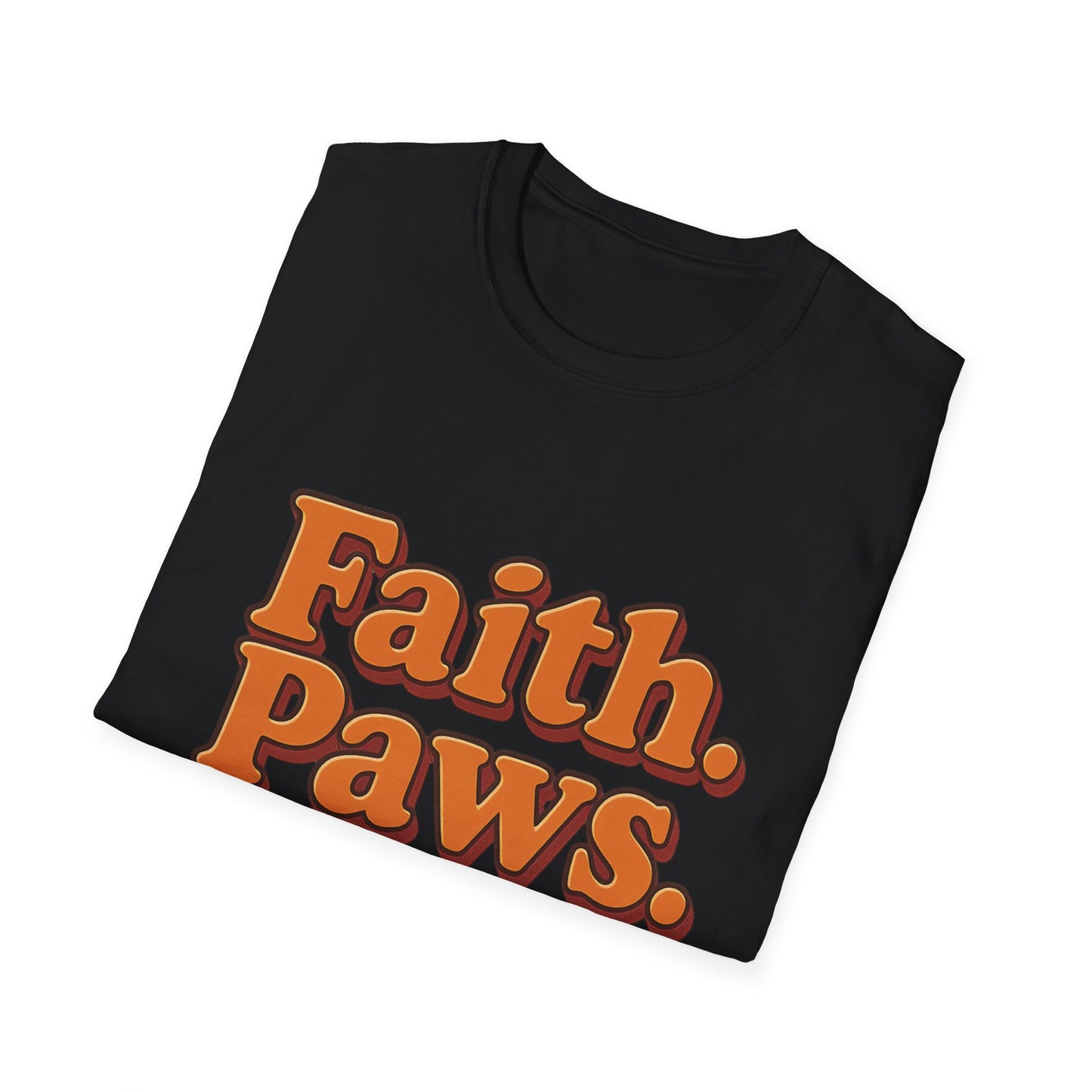 Faith Paws Love Retro T-Shirt