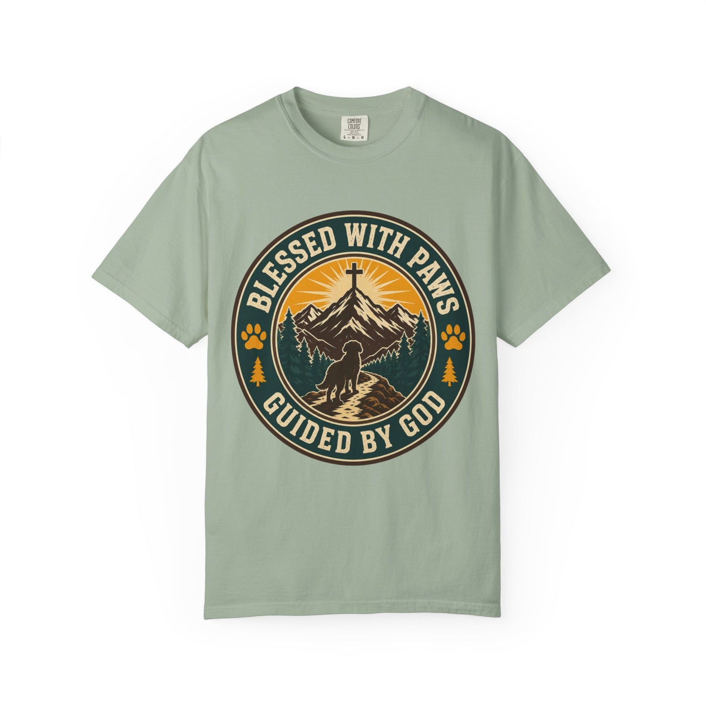Blessed With Paws Guided By God T-Shirt