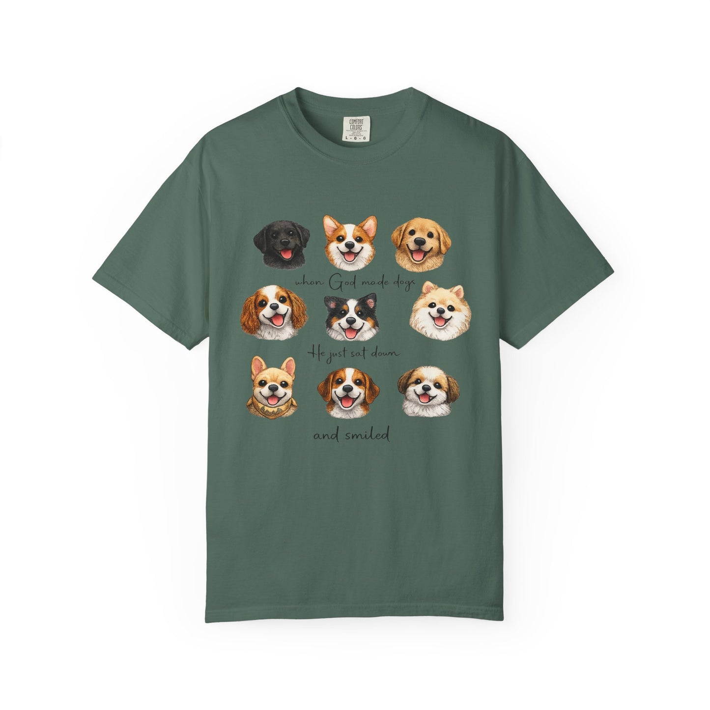When God Made Dogs He Smiled T-Shirt
