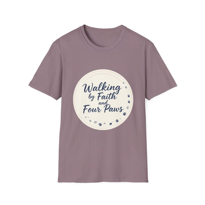 Walking By Faith And Four Paws T-Shirt