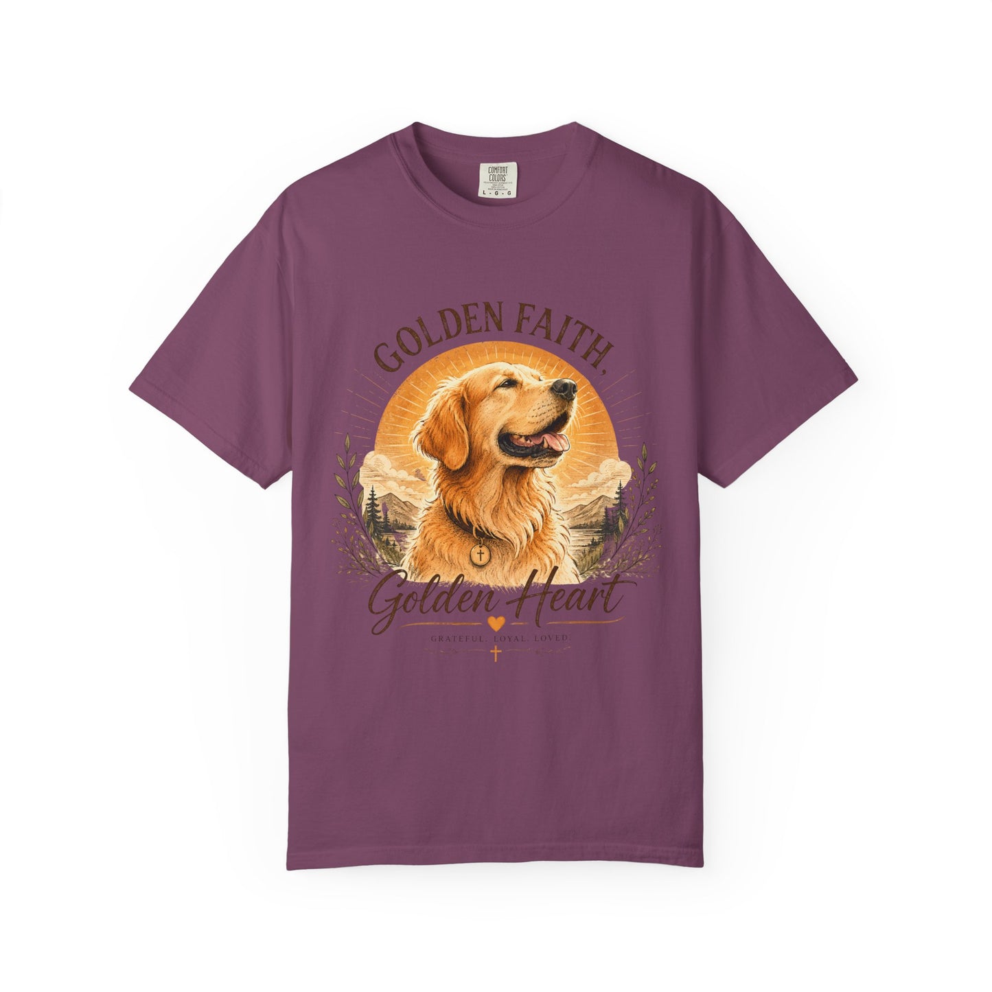 Golden Retriever — Golden Faith, Golden Heart T-Shirt