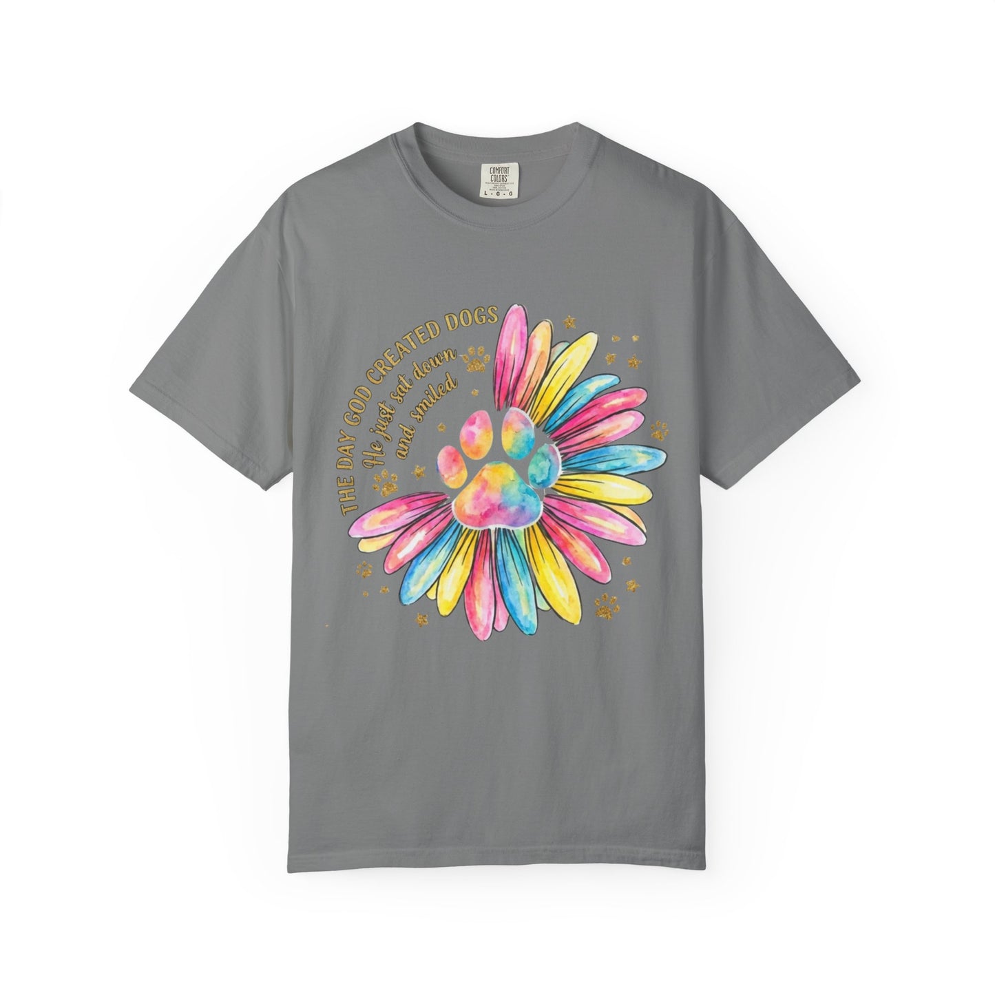 The Day God Created Dogs Watercolor T-Shirt