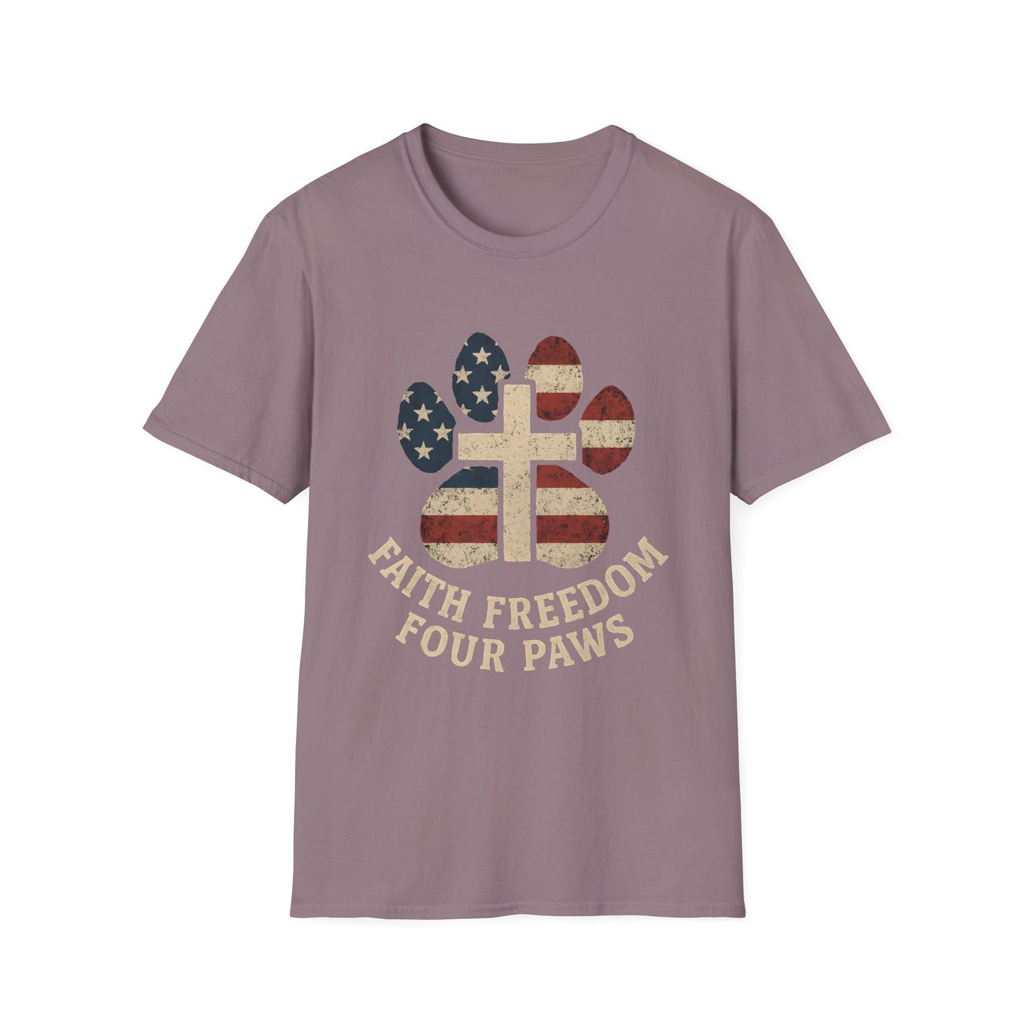 Faith Freedom And Four Paws T-Shirt