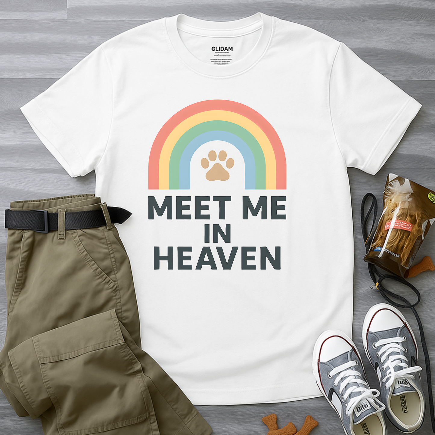 Meet Me In Heaven Paw T-Shirt