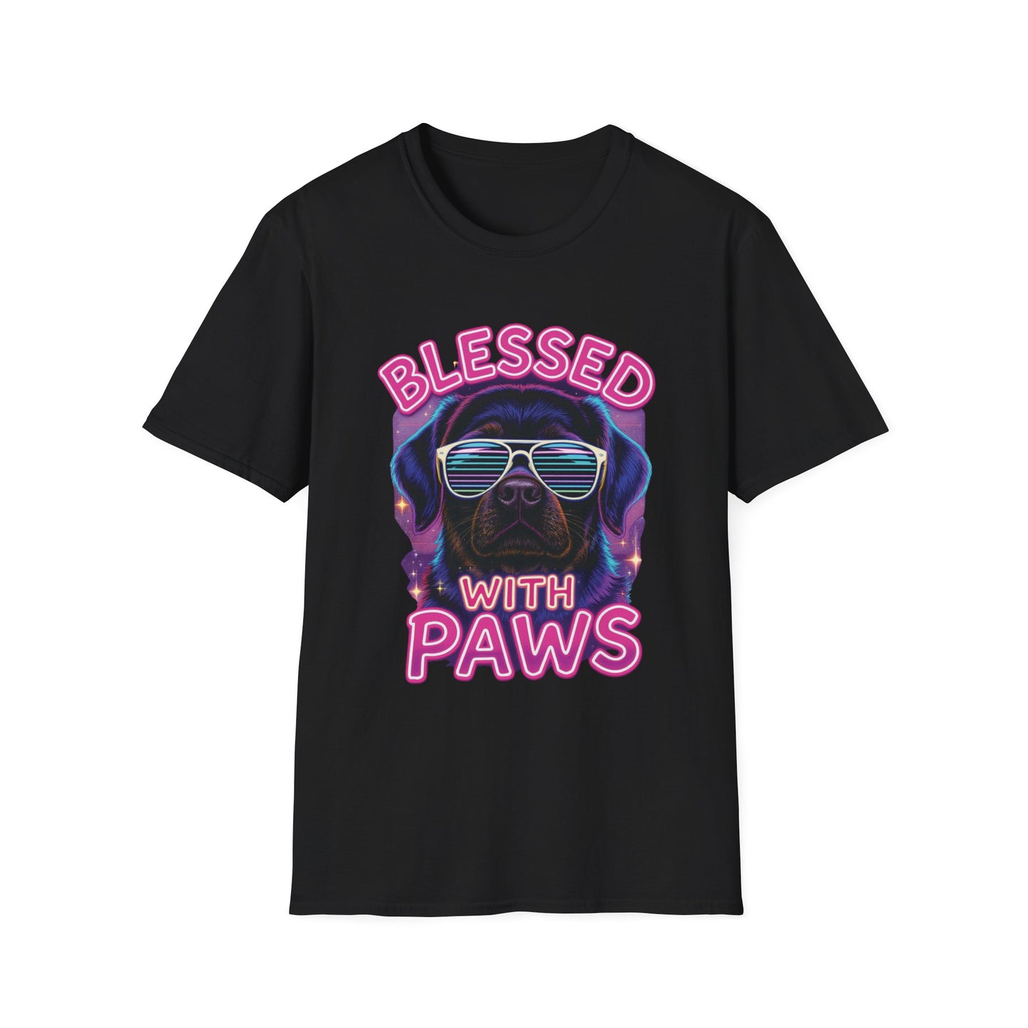 Blessed With Paws Neon T-Shirt