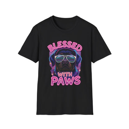Blessed With Paws Neon T-Shirt