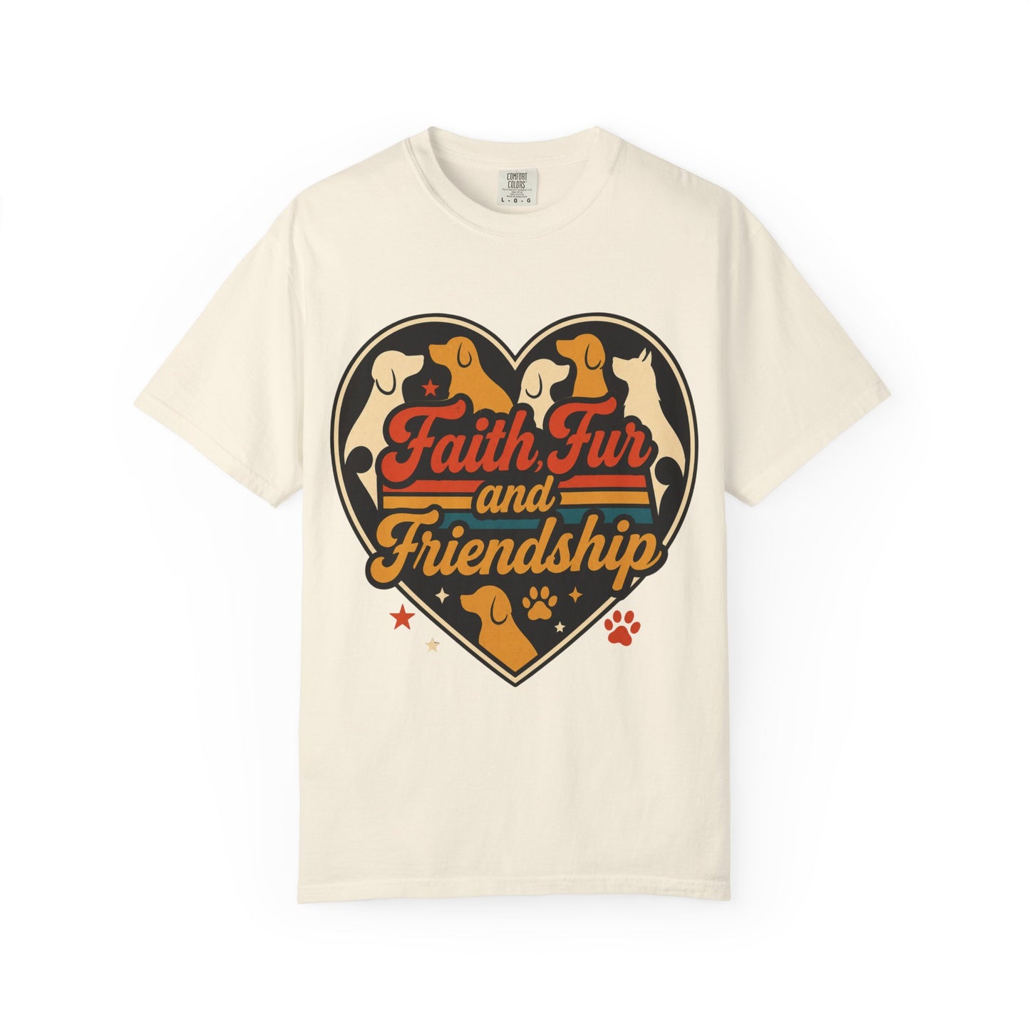 Faith Fur and Friendship Retro T-Shirt