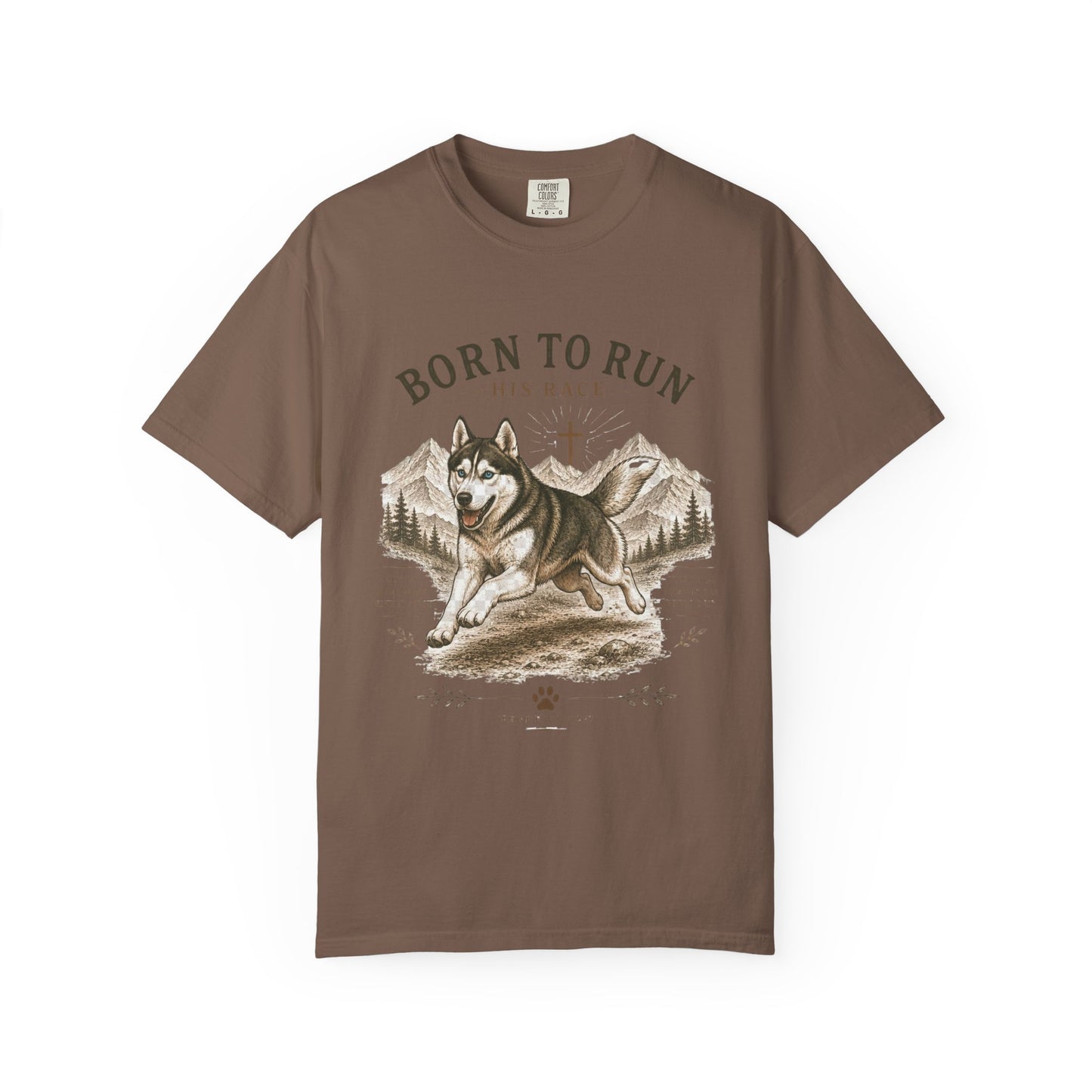 Husky — Born to Run His Race T-Shirt