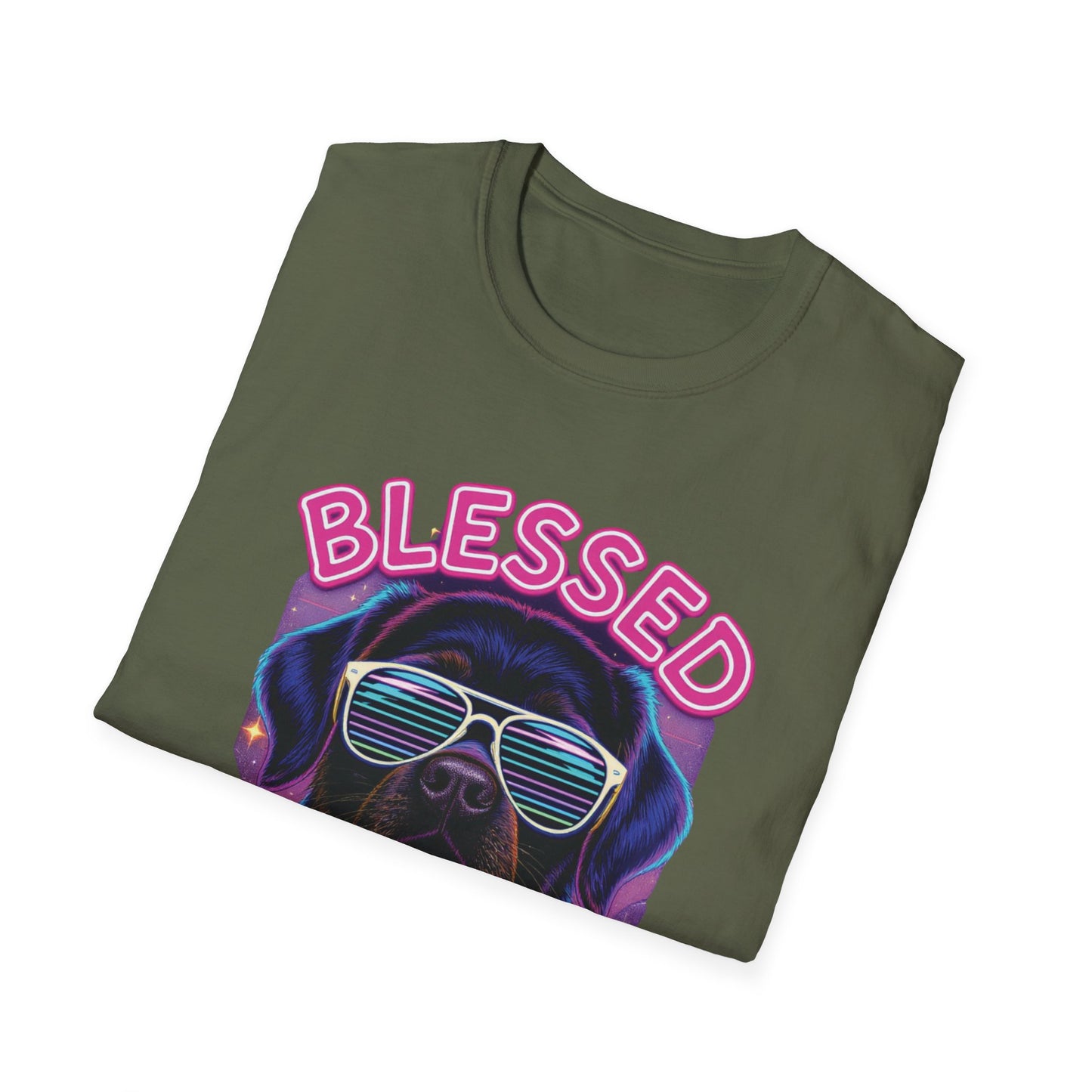 Blessed With Paws Neon T-Shirt