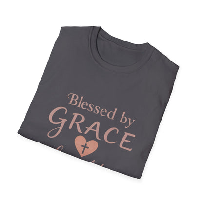 Blessed By Grace Loved By Dogs T-Shirt