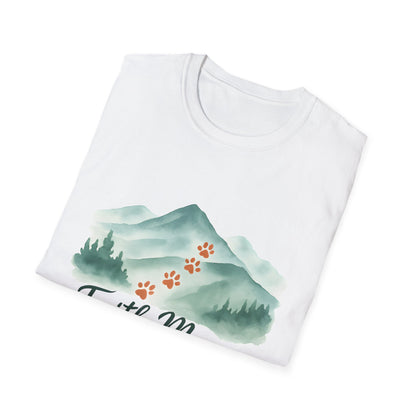 Faith Moves Mountains and Paws Do Too T-Shirt
