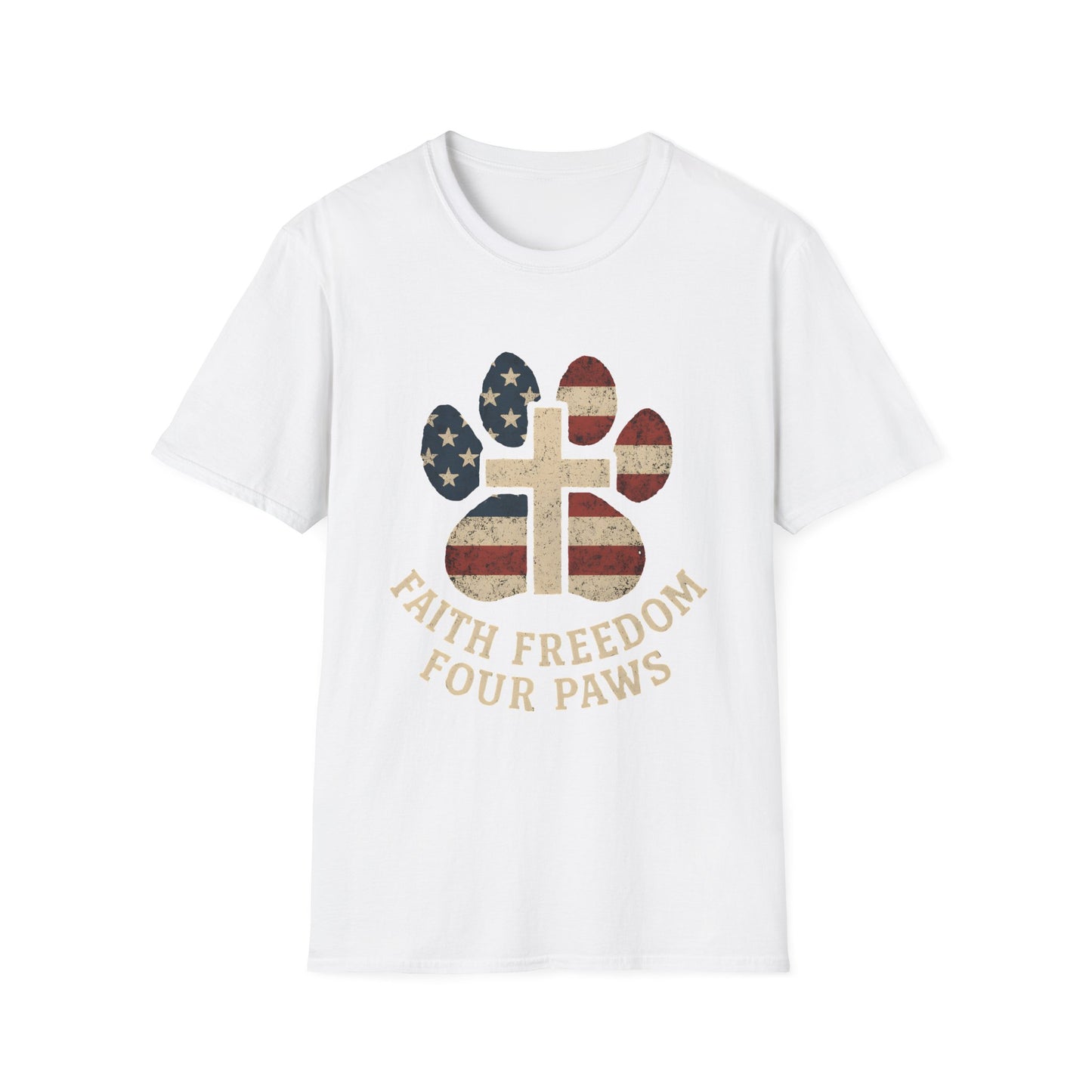 Faith Freedom And Four Paws T-Shirt
