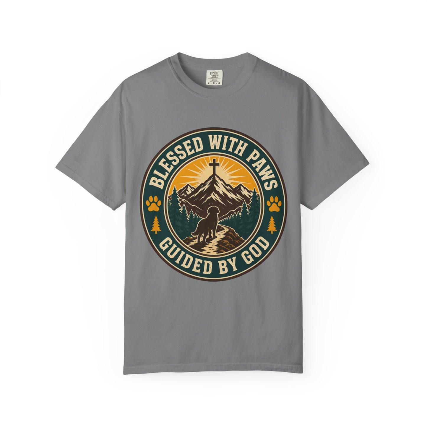 Blessed With Paws Guided By God T-Shirt