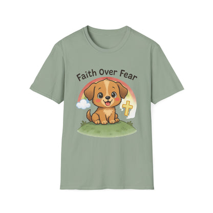 Faith Over Fear Puppy T-Shirt