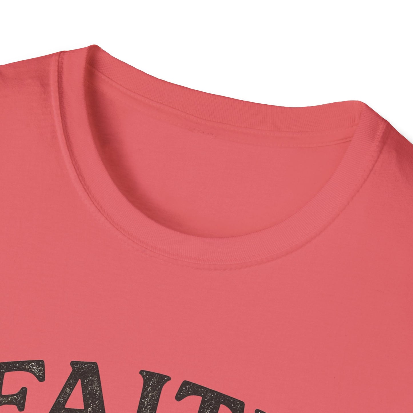Faith Leaves Prints Retro Paw T-Shirt