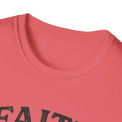 Faith Leaves Prints Retro Paw T-Shirt