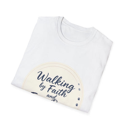 Walking By Faith And Four Paws T-Shirt
