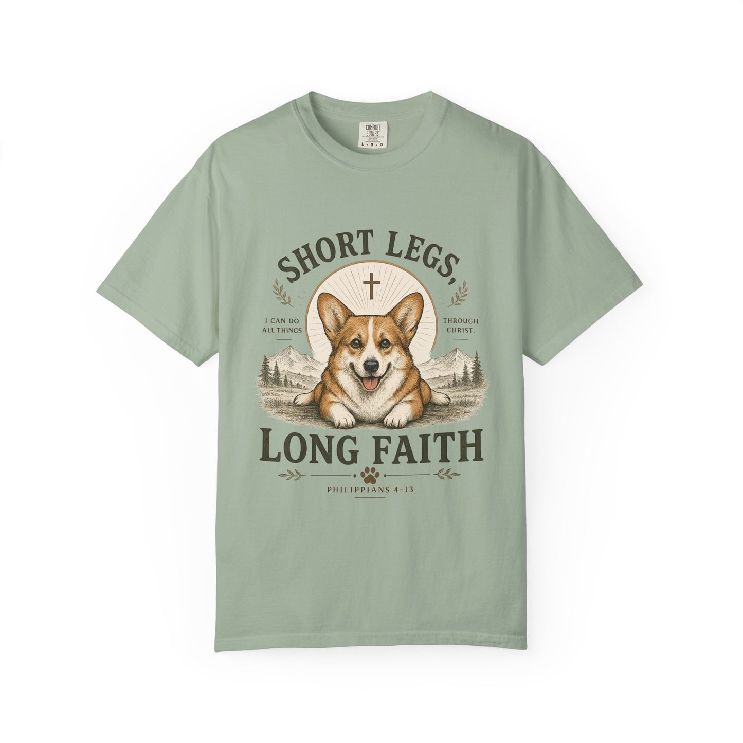 Corgi — Short Legs, Long Faith T-Shirt