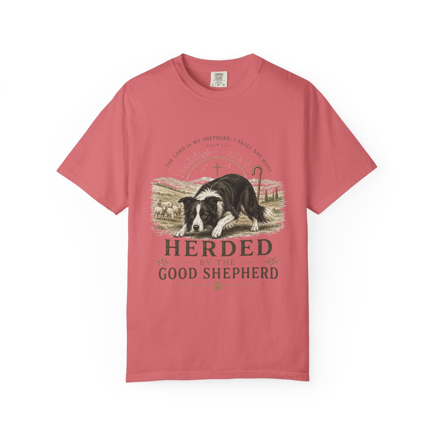 Border Collie — Herded by the Good Shepherd T-Shirt