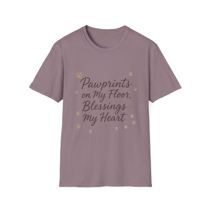 Pawprints On My Floor Blessings In My Heart T-Shirt